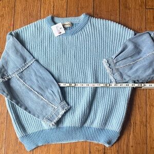 Bestto Sky Blue Crewneck Sweater
